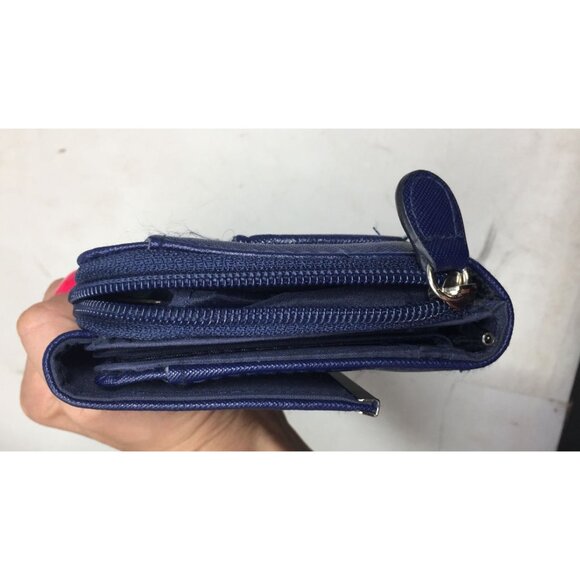 Women's ''Safe Keeper'' Navy Blue Wallet/Clutch - Picture 5 of 10